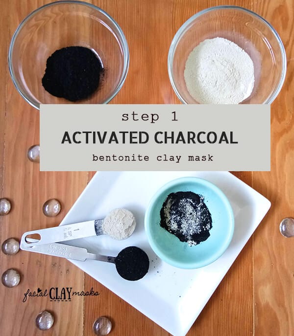 Activated Charcoal and Bentonite Clay Mask Instructions