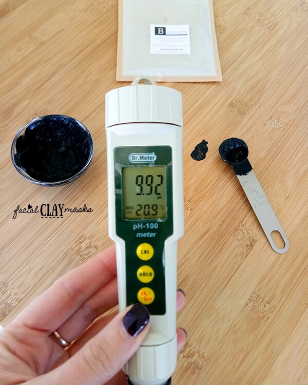Activated Charcoal and Bentonite Clay PH Test