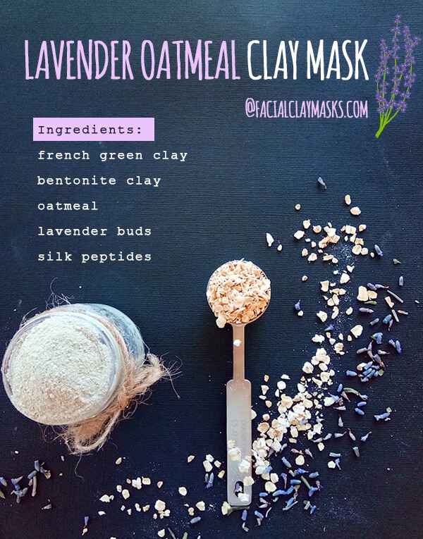 Dry Silky Lavender Oatmeal Clay Mask 2
