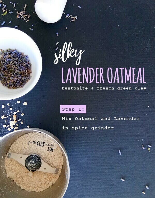 Dry Silky Lavender Oatmeal Clay Mask 3