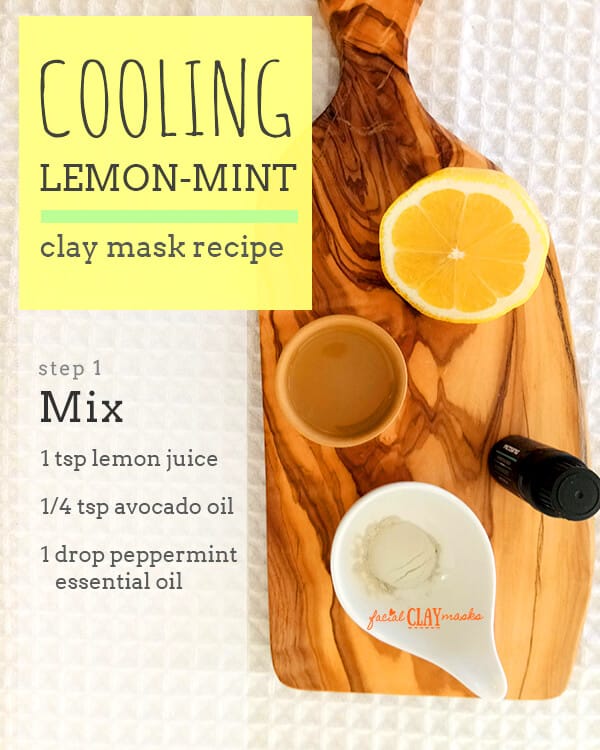 Cooling Lemon Mint Clay Mask for All Skin Types 7