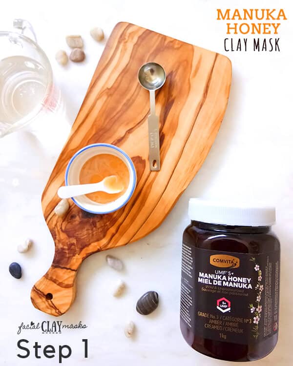 Manuka Honey Clay Face Mask Step 1