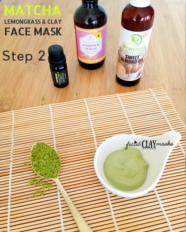Matcha Clay Mask Recipe Step 2 Instructions