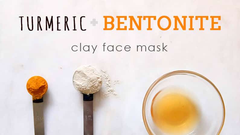 turmeric and bentonite clay face mask