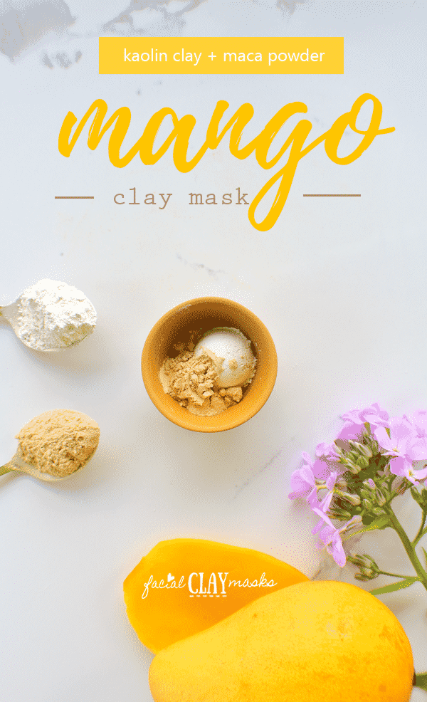 Mango Face Mask Mix Kaolin Clay and Maca Powder